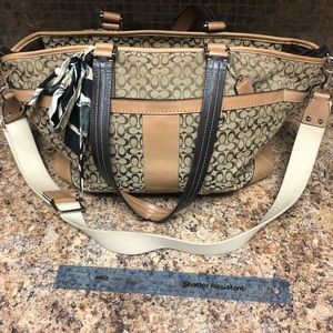 Large Coach monogram print bag